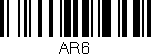 Código de barras (EAN, GTIN, SKU, ISBN): 'AR6'