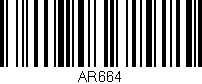 Código de barras (EAN, GTIN, SKU, ISBN): 'AR664'