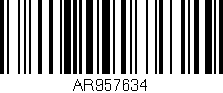 Código de barras (EAN, GTIN, SKU, ISBN): 'AR957634'