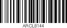 Código de barras (EAN, GTIN, SKU, ISBN): 'ARCL8144'