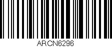 Código de barras (EAN, GTIN, SKU, ISBN): 'ARCN6296'
