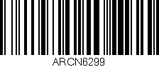 Código de barras (EAN, GTIN, SKU, ISBN): 'ARCN6299'