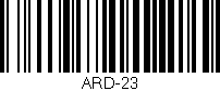 Código de barras (EAN, GTIN, SKU, ISBN): 'ARD-23'