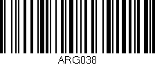 Código de barras (EAN, GTIN, SKU, ISBN): 'ARG038'