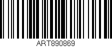 Código de barras (EAN, GTIN, SKU, ISBN): 'ART890869'