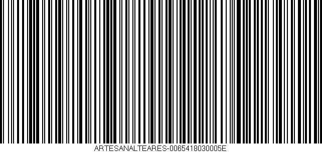 Código de barras (EAN, GTIN, SKU, ISBN): 'ARTESANALTEARES-0065418030005E'