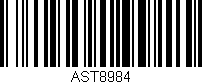 Código de barras (EAN, GTIN, SKU, ISBN): 'AST8984'
