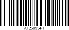 Código de barras (EAN, GTIN, SKU, ISBN): 'AT250934-1'