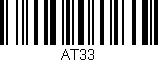 Código de barras (EAN, GTIN, SKU, ISBN): 'AT33'