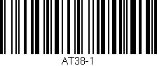 Código de barras (EAN, GTIN, SKU, ISBN): 'AT38-1'