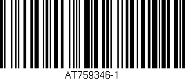 Código de barras (EAN, GTIN, SKU, ISBN): 'AT759346-1'