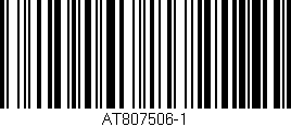 Código de barras (EAN, GTIN, SKU, ISBN): 'AT807506-1'