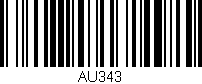 Código de barras (EAN, GTIN, SKU, ISBN): 'AU343'
