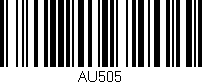 Código de barras (EAN, GTIN, SKU, ISBN): 'AU505'