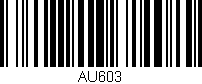 Código de barras (EAN, GTIN, SKU, ISBN): 'AU603'