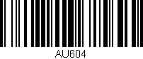 Código de barras (EAN, GTIN, SKU, ISBN): 'AU604'