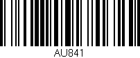 Código de barras (EAN, GTIN, SKU, ISBN): 'AU841'