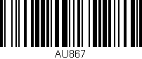 Código de barras (EAN, GTIN, SKU, ISBN): 'AU867'