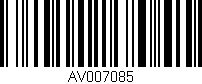 Código de barras (EAN, GTIN, SKU, ISBN): 'AV007085'
