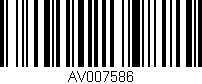 Código de barras (EAN, GTIN, SKU, ISBN): 'AV007586'