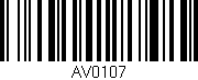 Código de barras (EAN, GTIN, SKU, ISBN): 'AV0107'