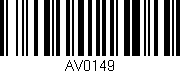 Código de barras (EAN, GTIN, SKU, ISBN): 'AV0149'