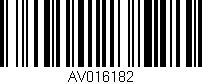 Código de barras (EAN, GTIN, SKU, ISBN): 'AV016182'
