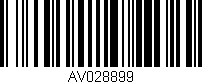 Código de barras (EAN, GTIN, SKU, ISBN): 'AV028899'