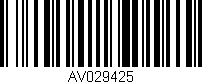 Código de barras (EAN, GTIN, SKU, ISBN): 'AV029425'
