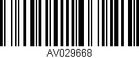 Código de barras (EAN, GTIN, SKU, ISBN): 'AV029668'