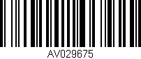 Código de barras (EAN, GTIN, SKU, ISBN): 'AV029675'