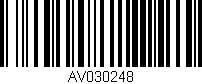 Código de barras (EAN, GTIN, SKU, ISBN): 'AV030248'
