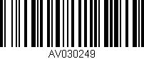 Código de barras (EAN, GTIN, SKU, ISBN): 'AV030249'