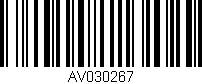 Código de barras (EAN, GTIN, SKU, ISBN): 'AV030267'