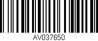 Código de barras (EAN, GTIN, SKU, ISBN): 'AV037650'