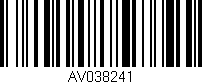 Código de barras (EAN, GTIN, SKU, ISBN): 'AV038241'