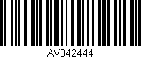 Código de barras (EAN, GTIN, SKU, ISBN): 'AV042444'