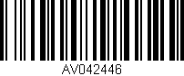 Código de barras (EAN, GTIN, SKU, ISBN): 'AV042446'