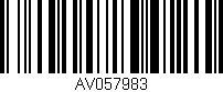 Código de barras (EAN, GTIN, SKU, ISBN): 'AV057983'