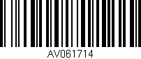 Código de barras (EAN, GTIN, SKU, ISBN): 'AV061714'