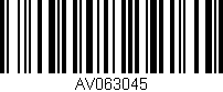 Código de barras (EAN, GTIN, SKU, ISBN): 'AV063045'