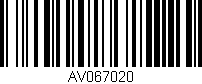 Código de barras (EAN, GTIN, SKU, ISBN): 'AV067020'