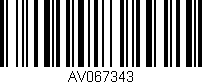 Código de barras (EAN, GTIN, SKU, ISBN): 'AV067343'