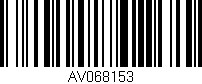 Código de barras (EAN, GTIN, SKU, ISBN): 'AV068153'