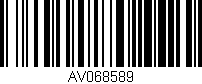 Código de barras (EAN, GTIN, SKU, ISBN): 'AV068589'
