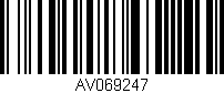 Código de barras (EAN, GTIN, SKU, ISBN): 'AV069247'
