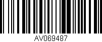 Código de barras (EAN, GTIN, SKU, ISBN): 'AV069487'