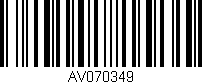 Código de barras (EAN, GTIN, SKU, ISBN): 'AV070349'