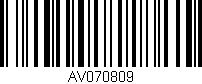 Código de barras (EAN, GTIN, SKU, ISBN): 'AV070809'