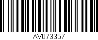 Código de barras (EAN, GTIN, SKU, ISBN): 'AV073357'